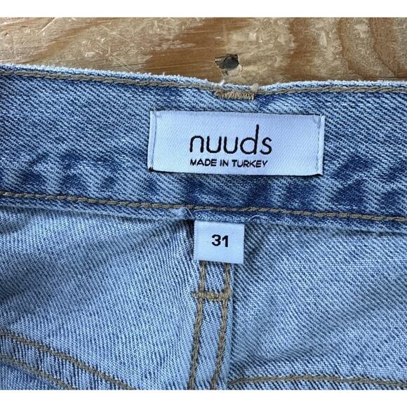 nuuds Women's High Rise Jeans - Faded Blue - Picture 3 of 10